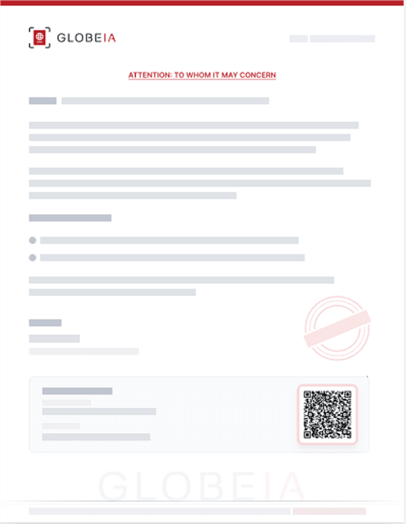 letter of authentication