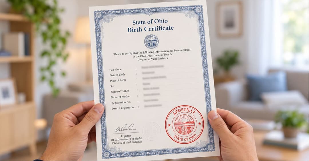 Ohio Birth Certificate Apostille: Complete Guide 2026